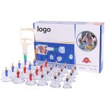 24 psc set Vacuum Cupping Cups Strong Suction Acupuncture Massage Cupping Jars Aspirating Treatment Sucker Chinese Vacuum Therapy