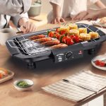 Mini electric grill electric smokeless barbecue grill korean table top BBQ stove