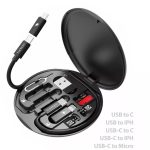 Multi Functional 3in1 60W Travel 6 in 1 Storage Box OTG Adapter Magnetic Charging Card USB Cable