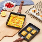 Non-Stick Tamagoyaki Japanese Pan Rectangle Omelette Tamagoyaki Cooking Fry Pan Skillets Egg Tamagoyaki Pan