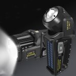 Super Bright Searchlight Solar Powered 9 Modes USB Rechargeable LED Handheld Flashlight Waterproof High Lumens Spotlight with power bank